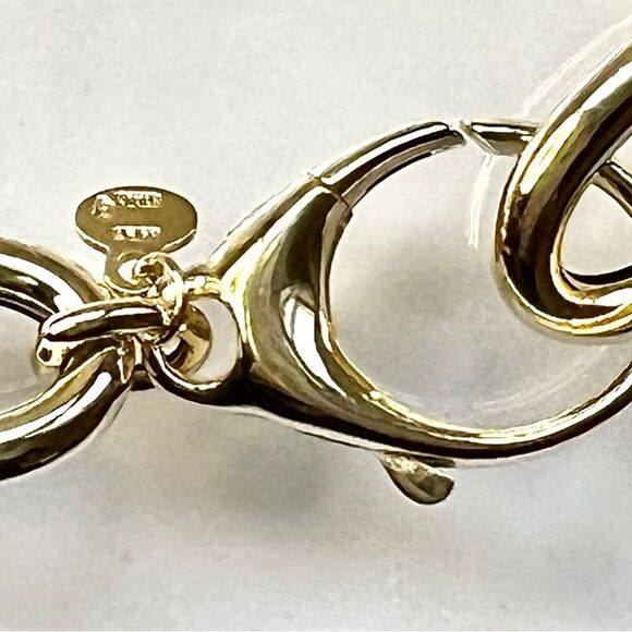 14K Gold Bold and Chunky Oval Link Necklace by Leslie’s Jewelry - Picture 9 of 15